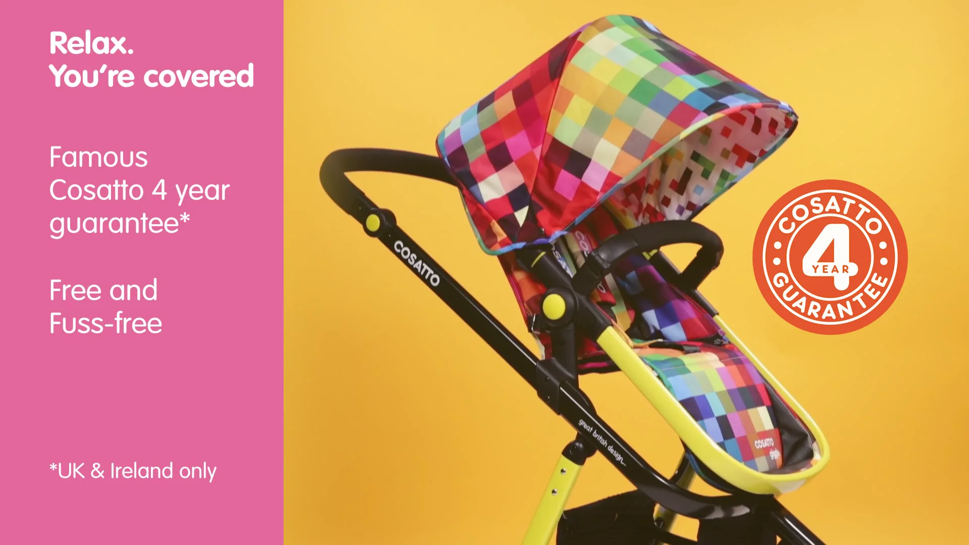 Cosatto best sale pixelate stroller