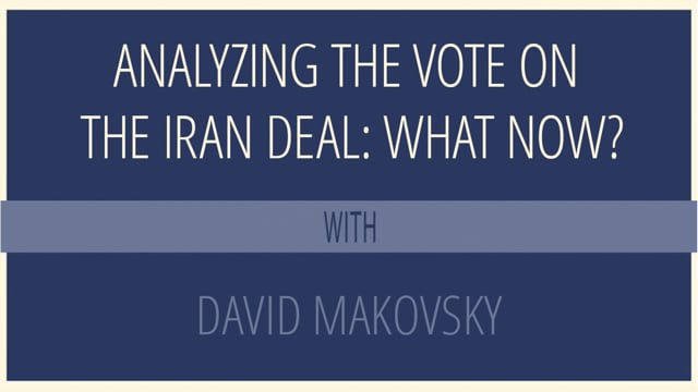 Analyzing the Vote on the Iran Deal: What Now?