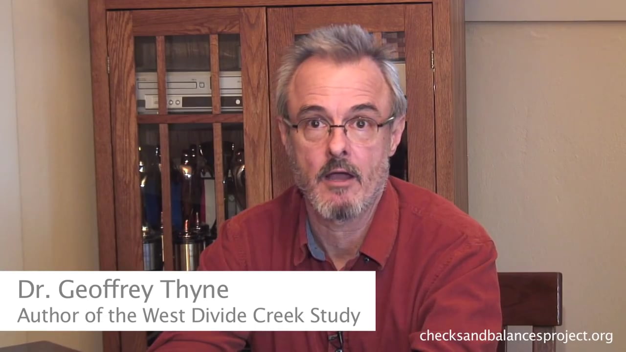 Dr. Thyne on surface contamination from fracking