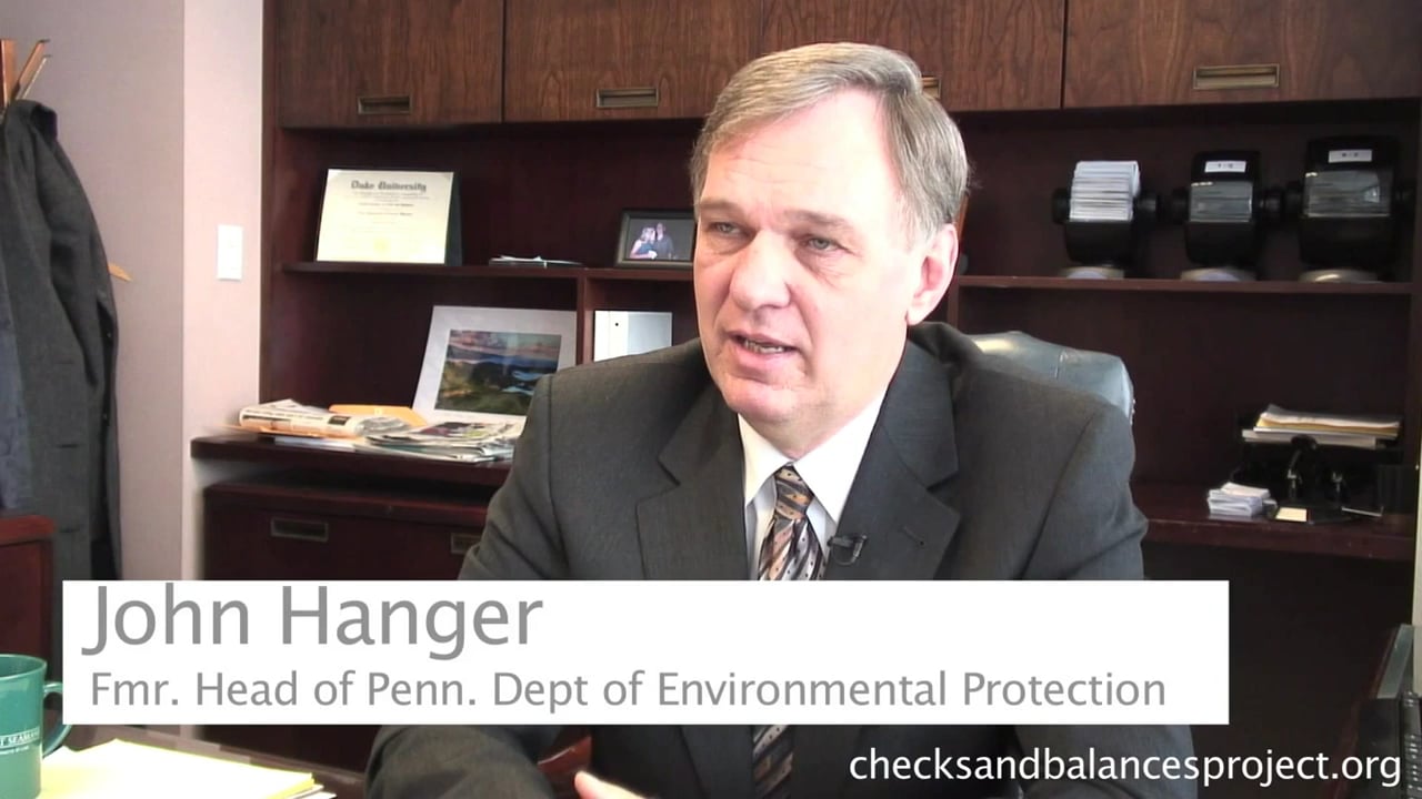 John Hanger says gas is better than coal 15 times