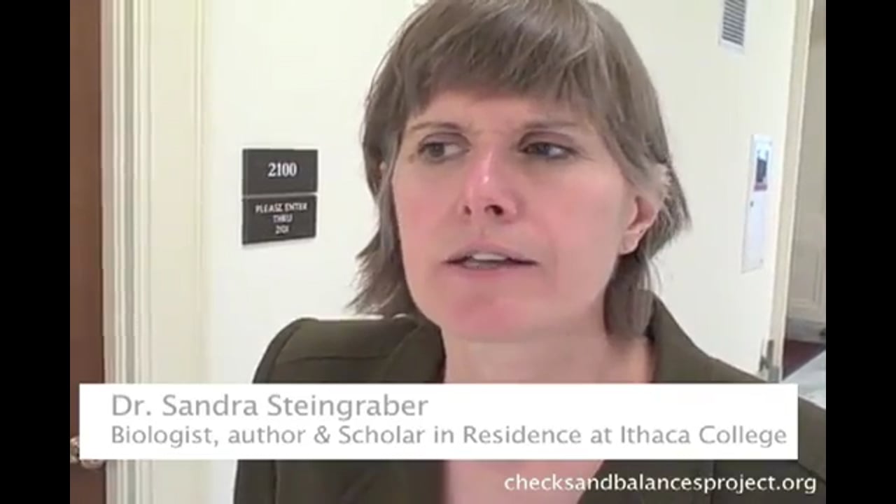 Steingraber on fracking health risks