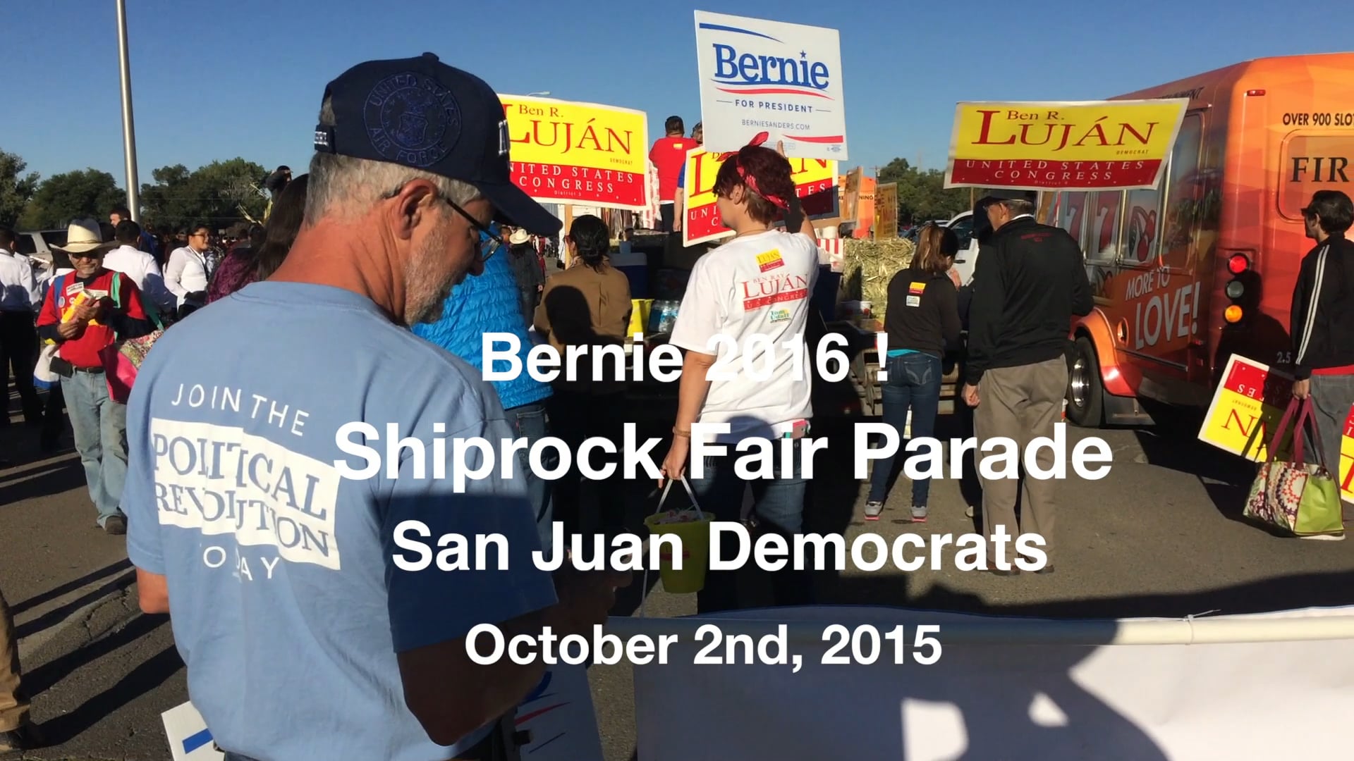 Shiprock Fair Parade Bernie 2016 San Juan County, NM Dems