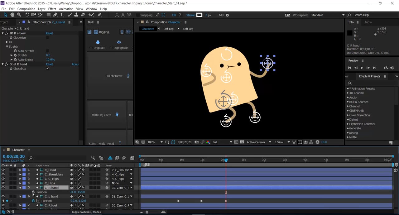 Duik персонажа в after Effects. Риггинг персонажа after Effects. Анимация персонажа duik в after Effects. Анимация персонажа в Афтер эффект.