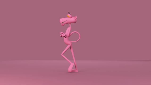 pink panther sneaking