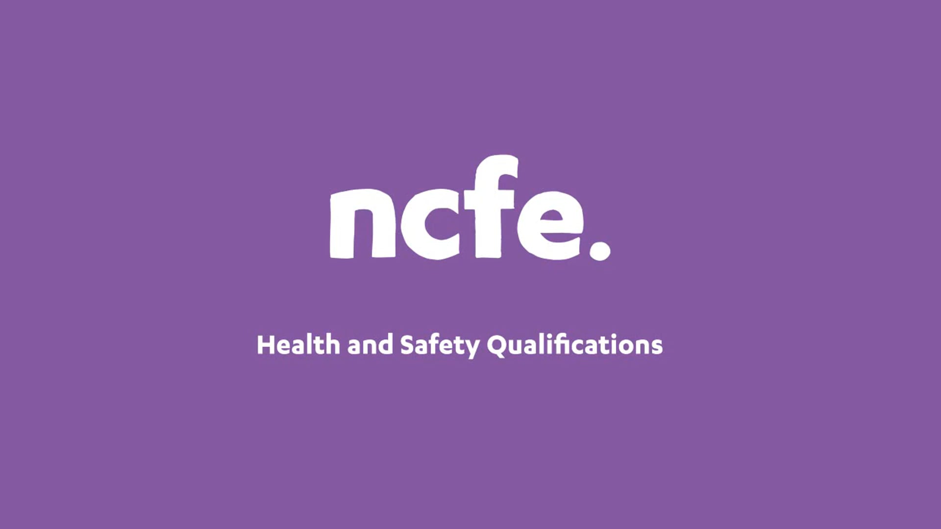 NCFE's Health & Safety Qualifications