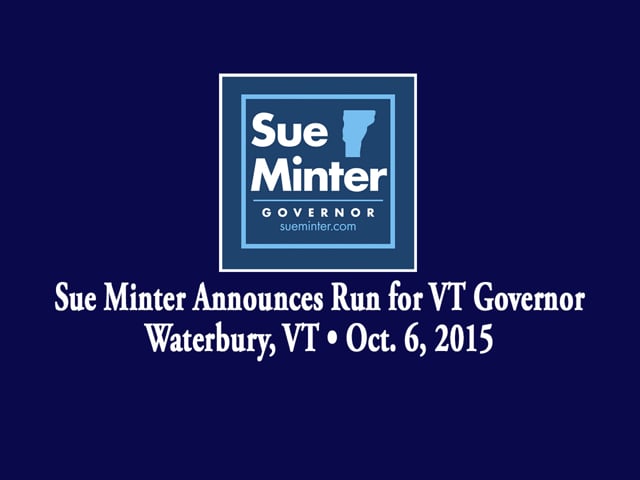 Sue Minter Announces Run for VT Governor
