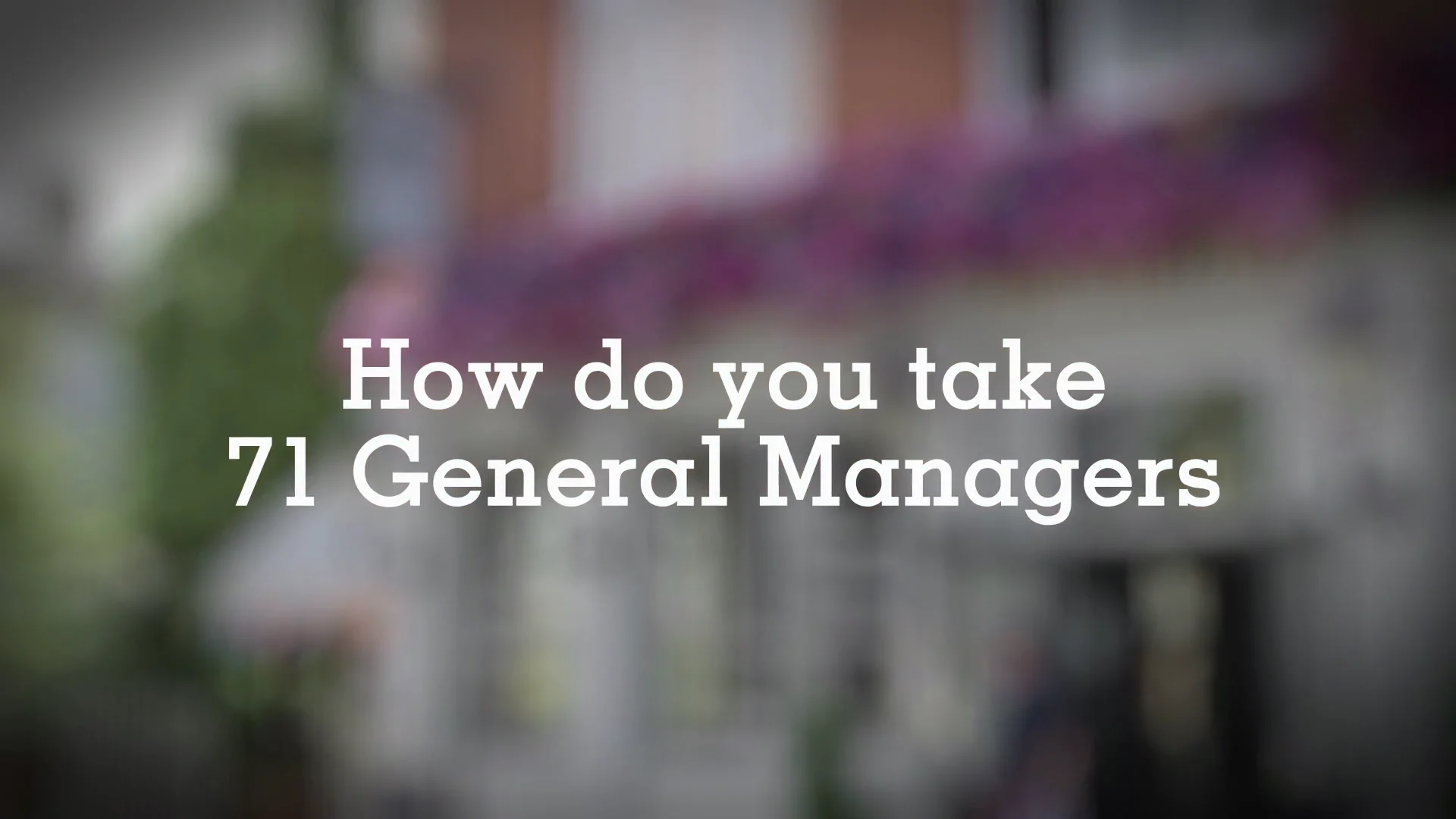 Marmalade Film & Media The Metropolitan Pub Company General Manager