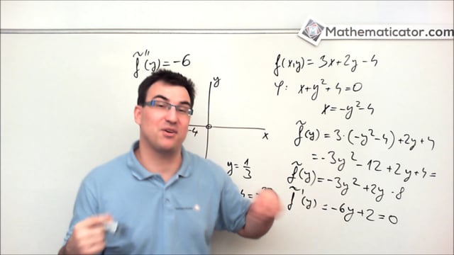 26. Vázané extrémy - Explicitní vazba - Příklad