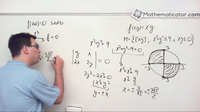 36. Extrémy na kompaktních množinách 4 - Příklad 3