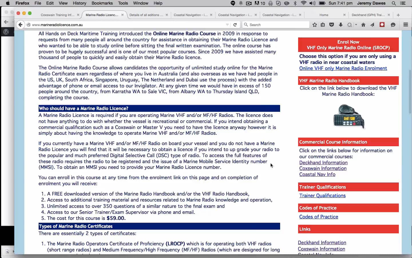 marine radio licence on Vimeo
