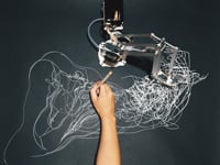 Sougwen Chung, Drawing Operations (Collaboration), 2015