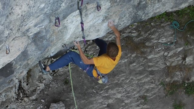Alex Megos in Modified 11 9a+ – 515a in Frankenjura from Tenaya Climbing