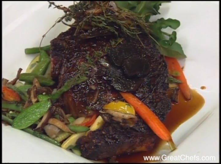 Côte de Boeuf, Market Vegetables, and Potato Puree with Truffle Butter by Daniel Orr on Vimeo