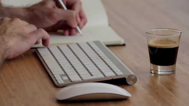 Writer Typing Retro Writing Machine View Stock Footage Video (100