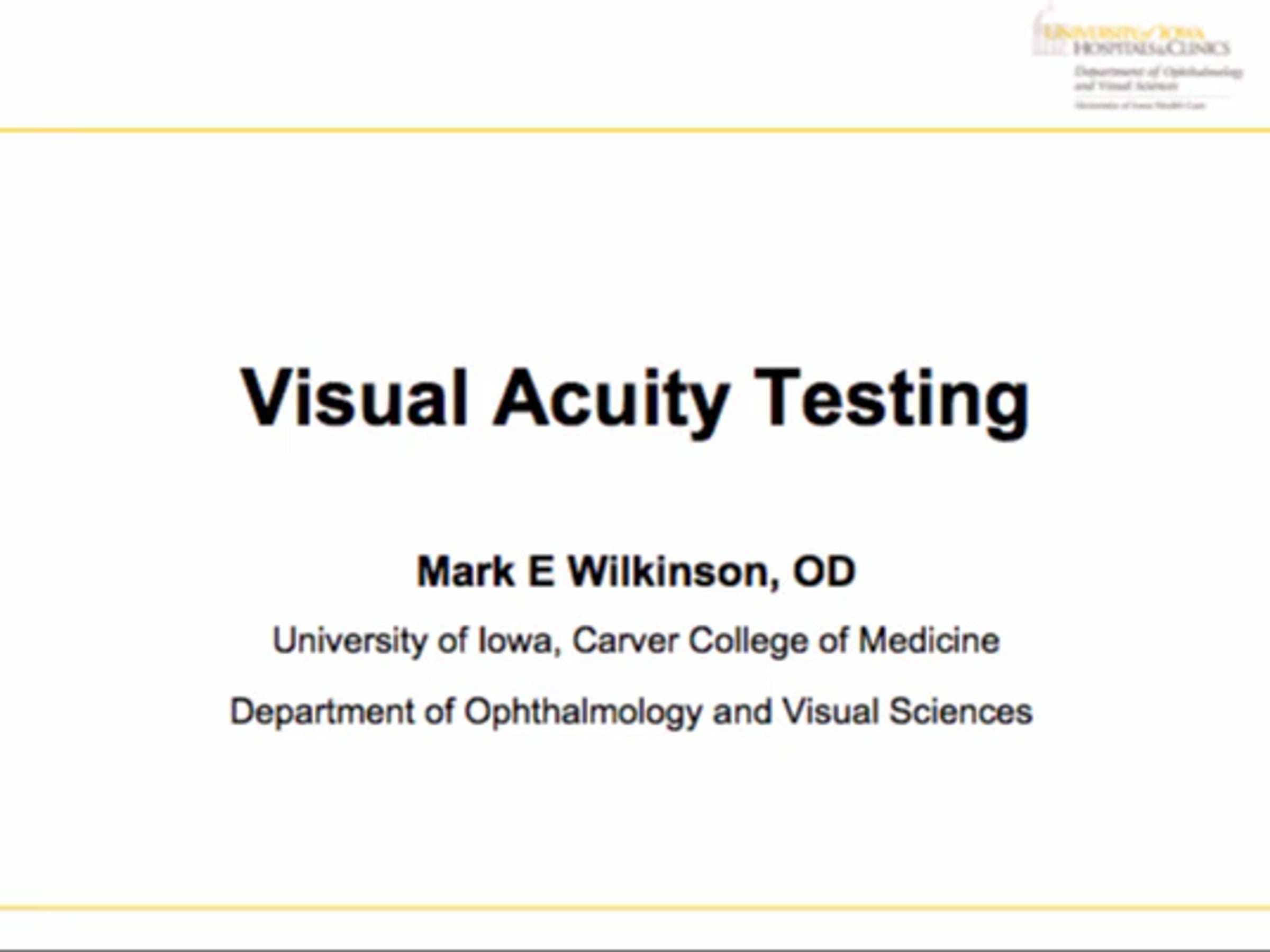Visual Acuity Testing in Adults Instructional Video | Videos & Movies ...