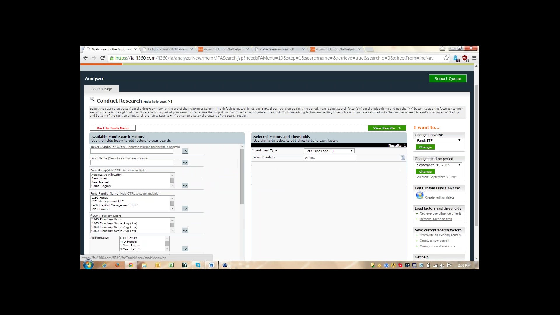 fi360 Toolkit Demo for Schwab 10/13/2015 on Vimeo