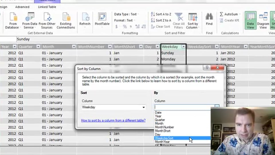 Excel Video 480 Sorting in the Excel Data Model