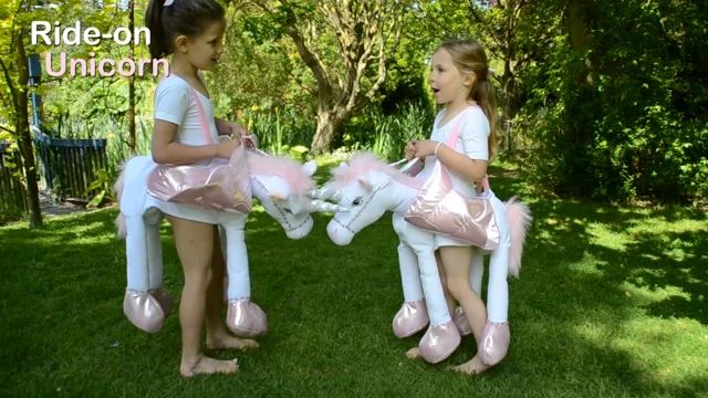 Ride On Unicorn Costume -Light up Horn and Twinkling Sound -Dress