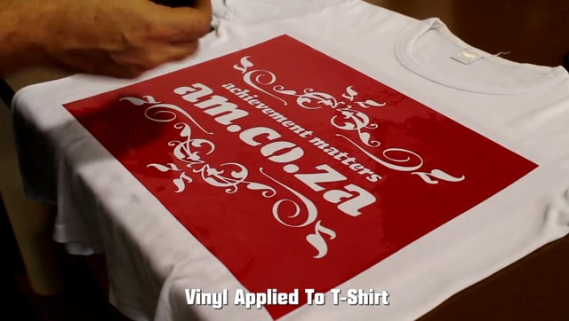 DISC.AM T-Shirt Fabric Printing with Vinyl Stencil