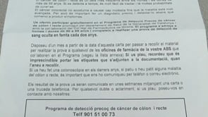 Campanya de prevenció del càncer de colon