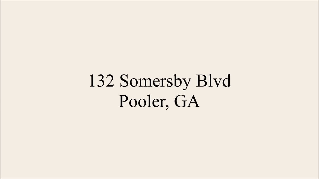132 Somersby Blvd, Pooler, GA 31322 on Vimeo