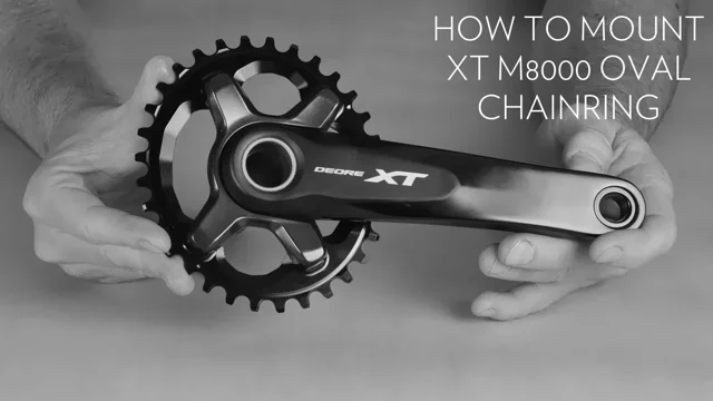 How to mount XT M8000 oval chainring into XT crank