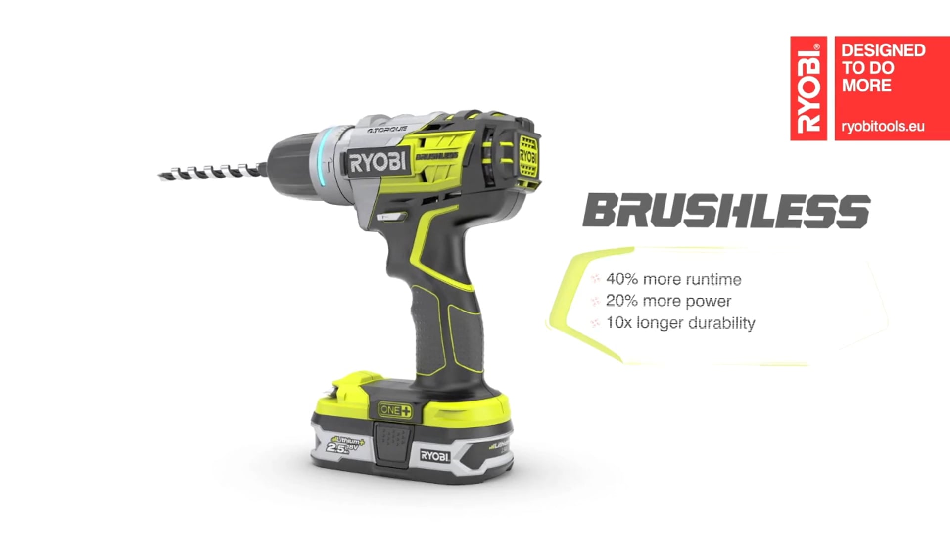 Ryobi Brushless Drill - Animation