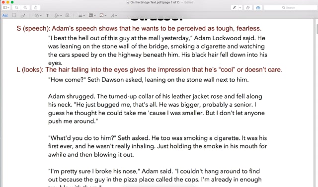 Short Story Week Steal Method Characterization For On The Bridge In Short Story Week In 7th Grade Humanities On Vimeo