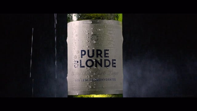 Still from Pure Blonde Ultra Beer Commercial by Stagewolf Productions