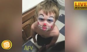 Parents Paint Clown on Kid's Face Instead of Shark