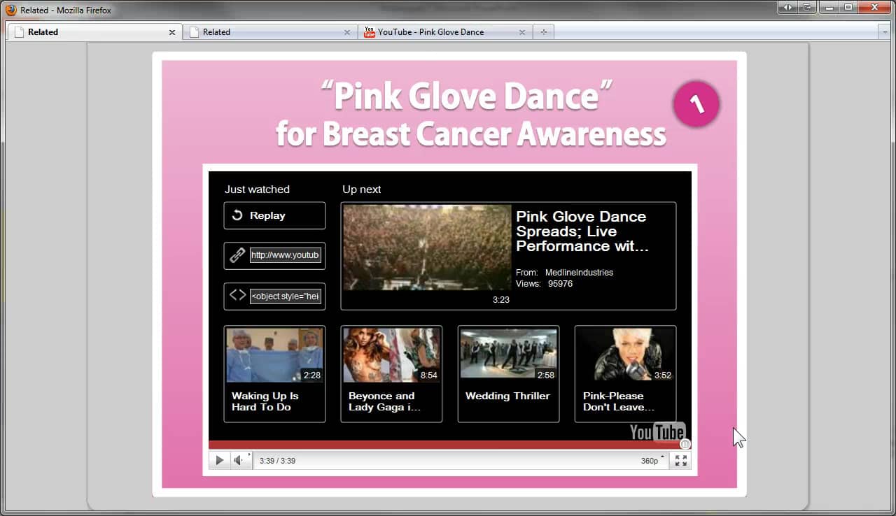 Disable "related videos" at the end of a YouTube video in Articulate