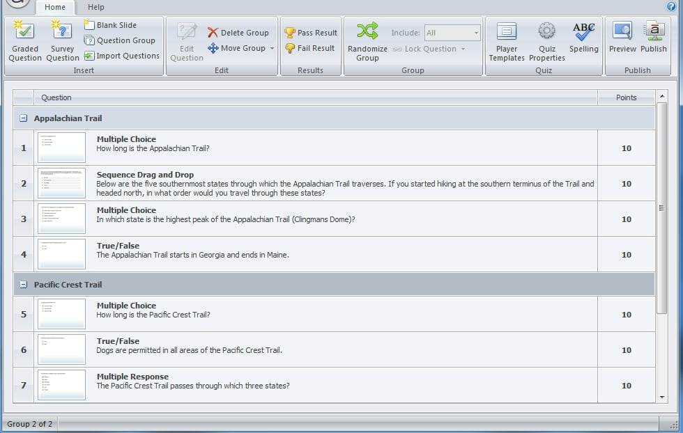 How to use question groups to randomize & pool questions in Articulate