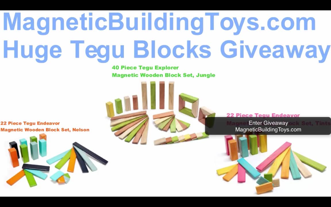 MagneticBuildingToys.com is giving away a Tegu Magnetic Wooden Blocks ...