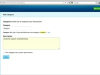 Category Management & Advanced Settings