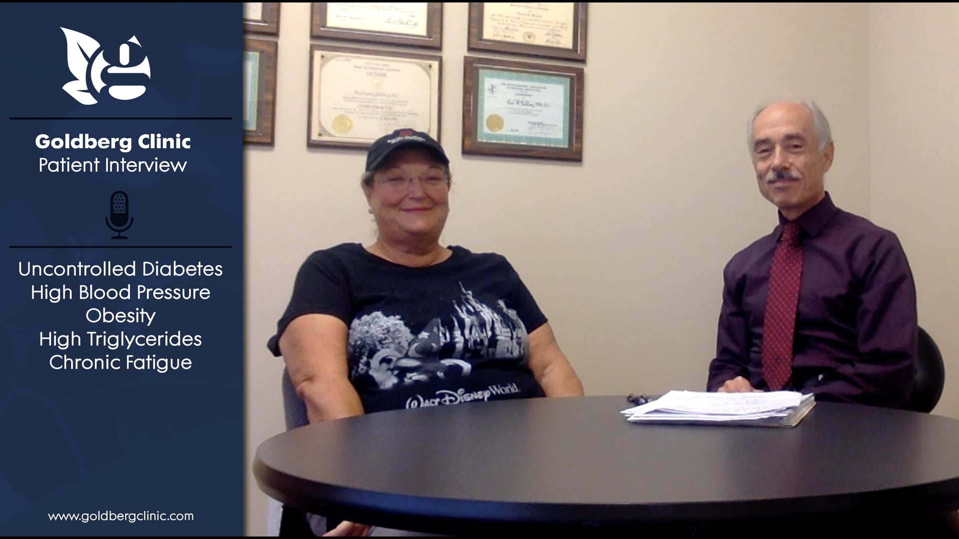 Uncontrolled Diabetes, Cardiovascular Disease, Obesity, Fatigue: The Goldberg Clinic