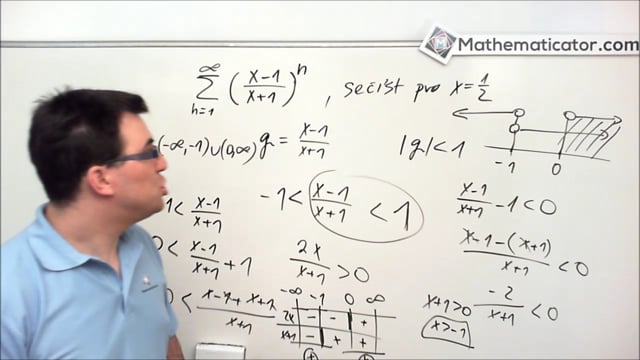 8. Geometrická řada - Příklad 1- Vyšetření konvergence a stanovení součtu