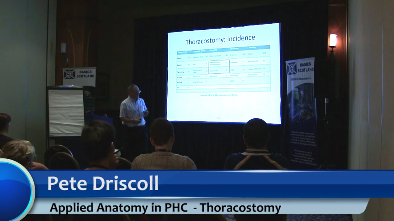 BASICS Scotland Conference 2015 - Pete Driscoll - Applied Anatomy in Prehospital Care Lecture