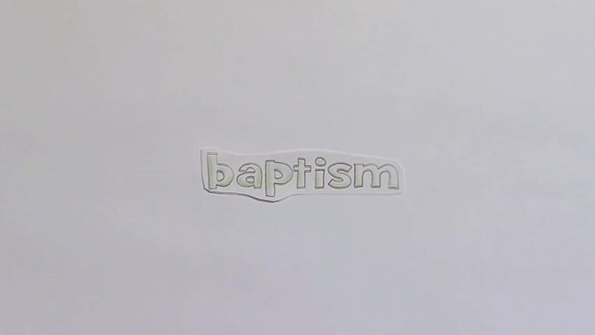 Kidz Baptism Explanation