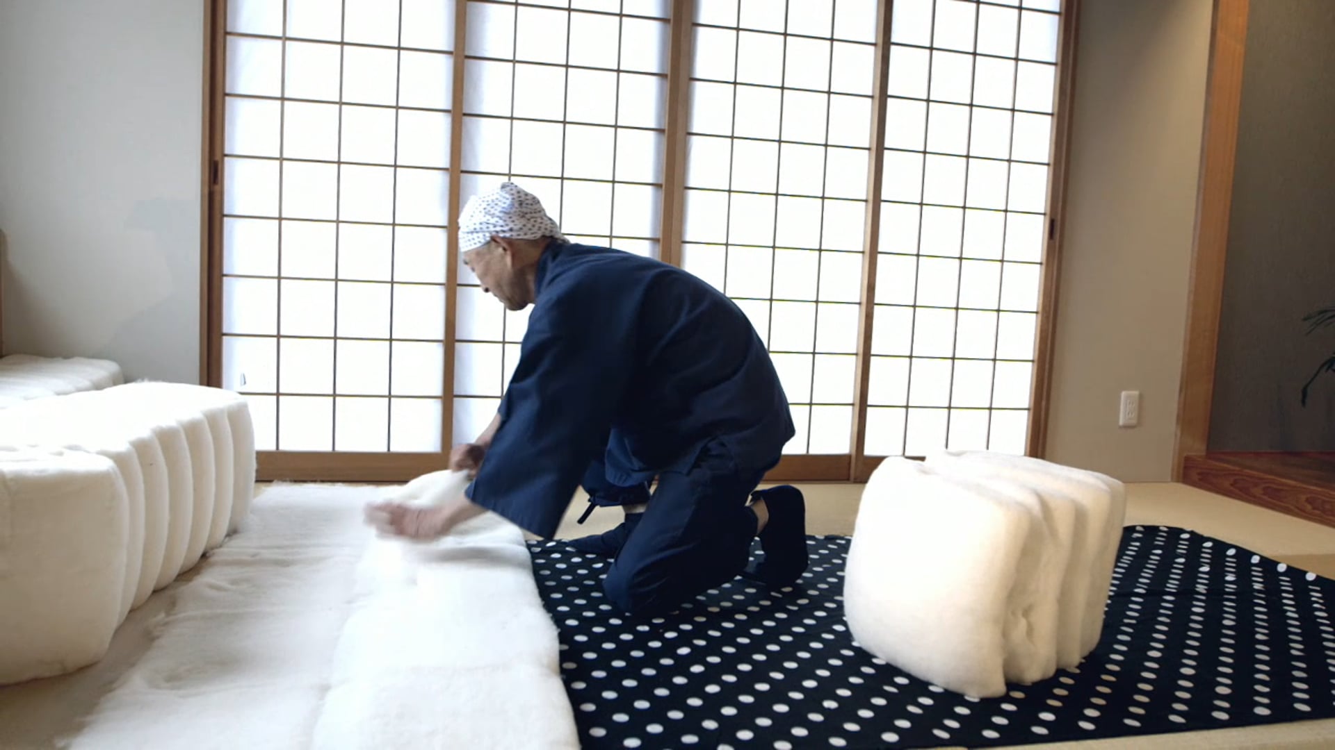 Making of Futon by master Yasunori Nakamura