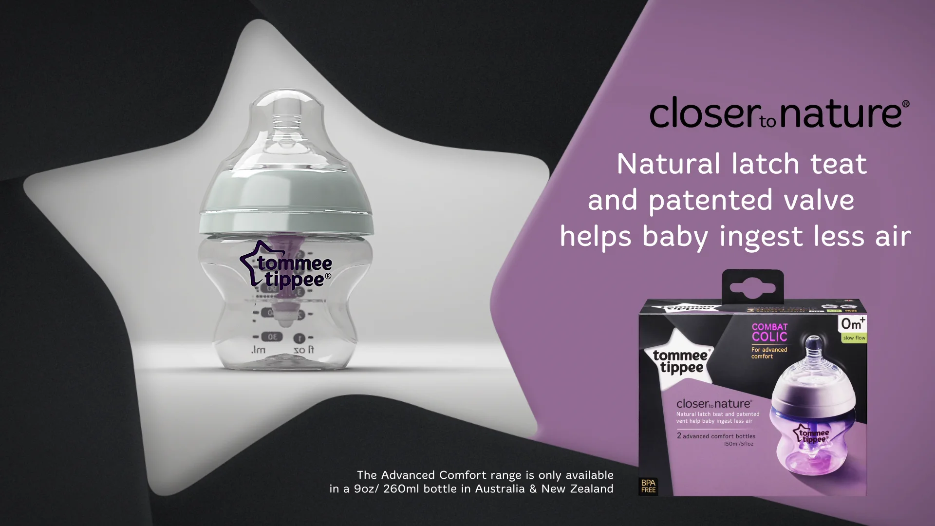 Tommee Tippee Preparing and Advanced Anti-colic Bottle on Vimeo