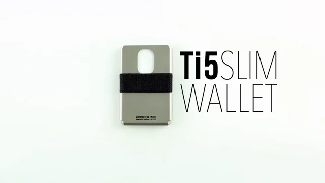 Ti5 Slim Wallet  Titanium – Machine Era