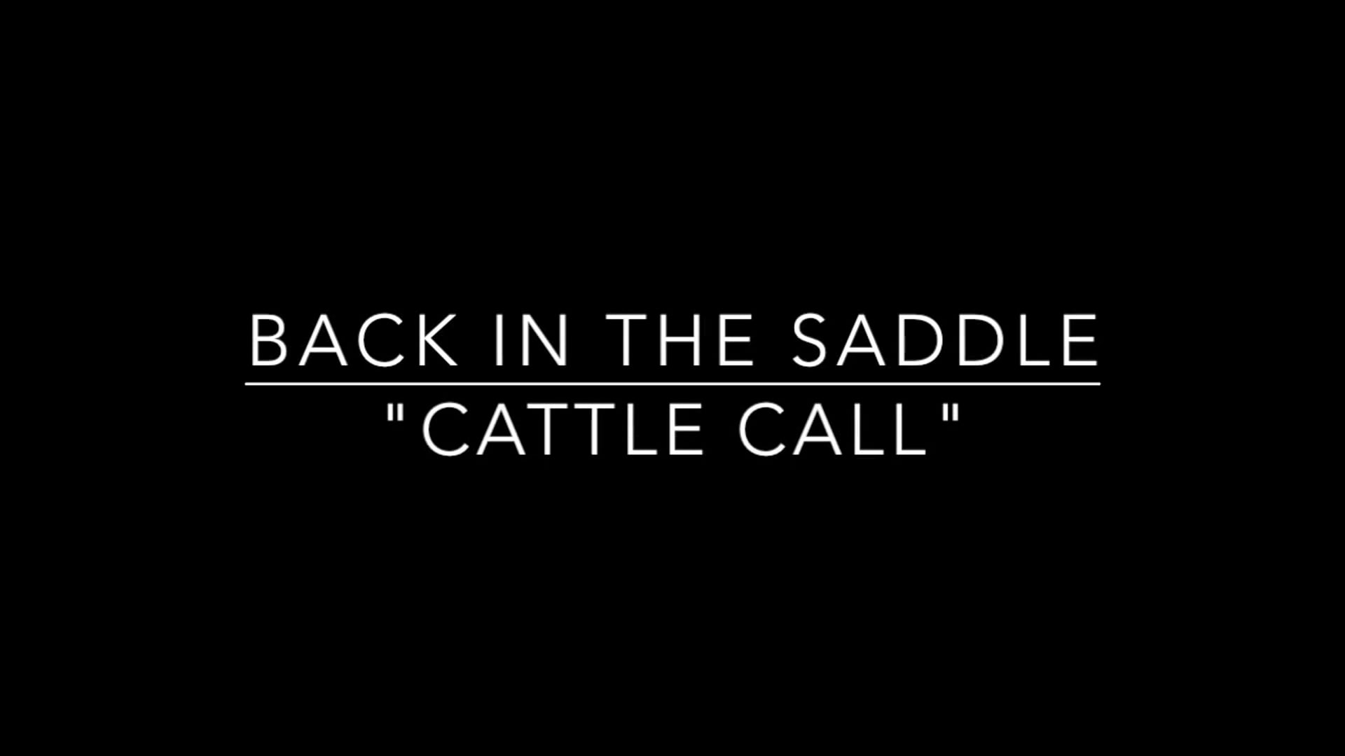 Promotional video thumbnail 1 for Back In The Saddle