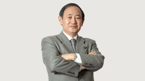 内閣総理大臣　菅 義偉（すが よしひで）　木目調　名刺　※検索用：首相　官房長官 内閣総理大臣 菅 義偉 (すが よしひで) | 菅内閣 閣僚等名簿