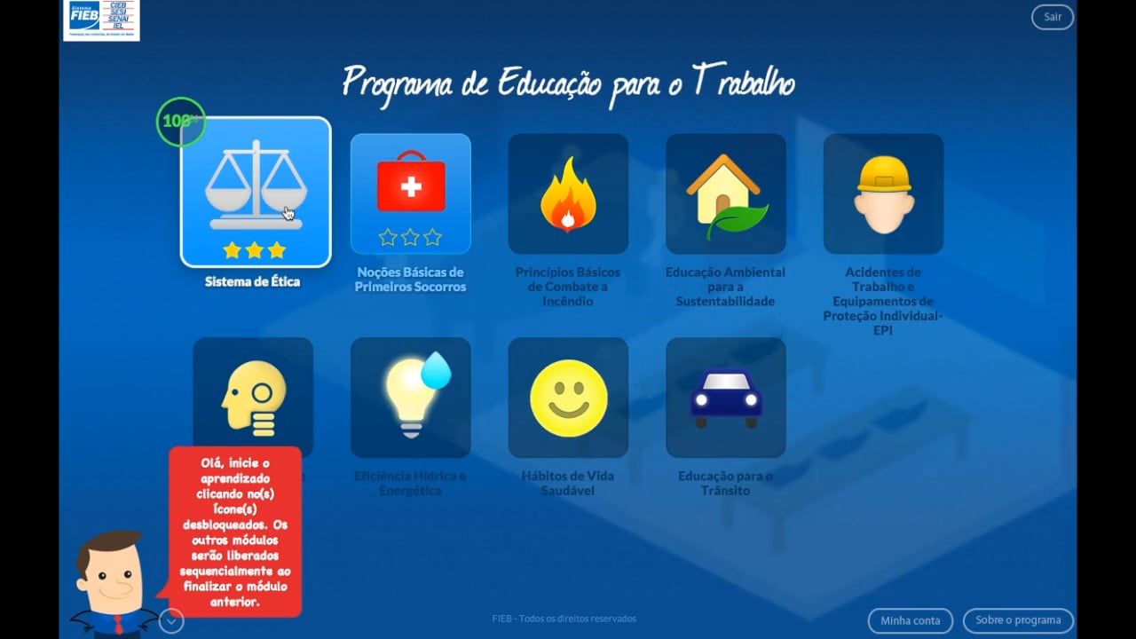 Vídeo do projeto — Educação para o Trabalho