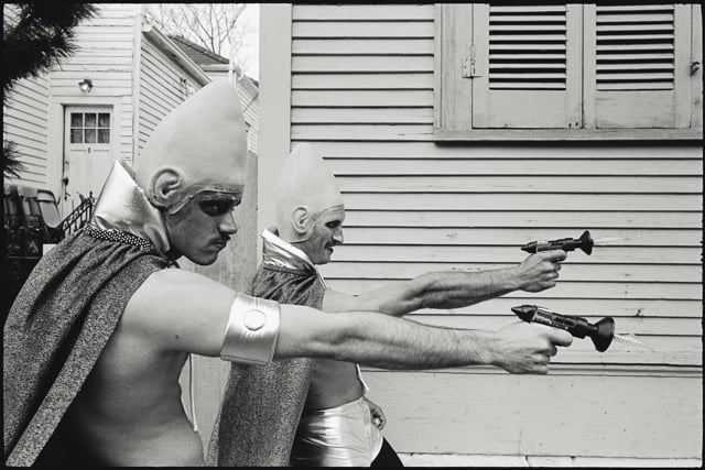 Bruce Gilden was a young photographer when he first went down to the  carnival celebrations in New Orleans Mardi Gras to shoot his first personal  essay away from his home city New