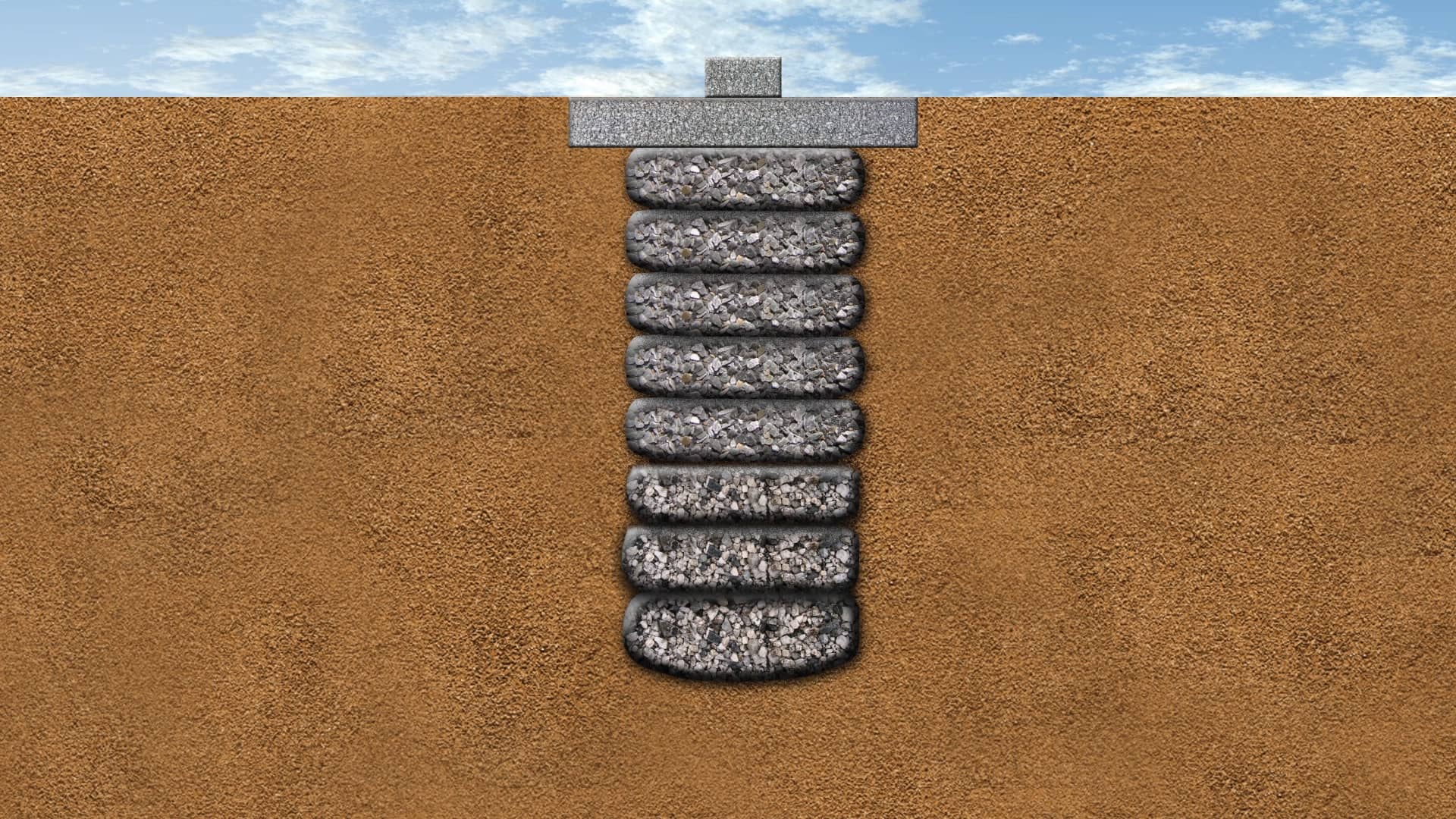 Geopier GP3® Rammed Aggregate Pier Construction Video on Vimeo