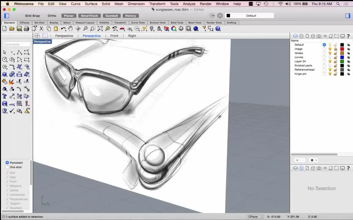 Quadrant Hinge, 3D CAD Model Library