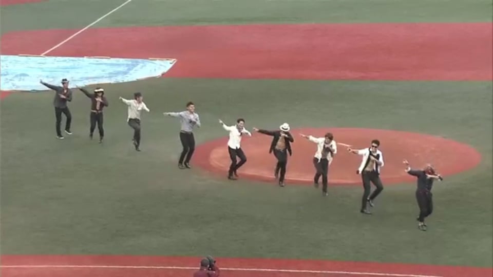【イーグルス ファン感謝祭】ルーキー9選手による「三代目JSB」ダンス!!　2015/11/23