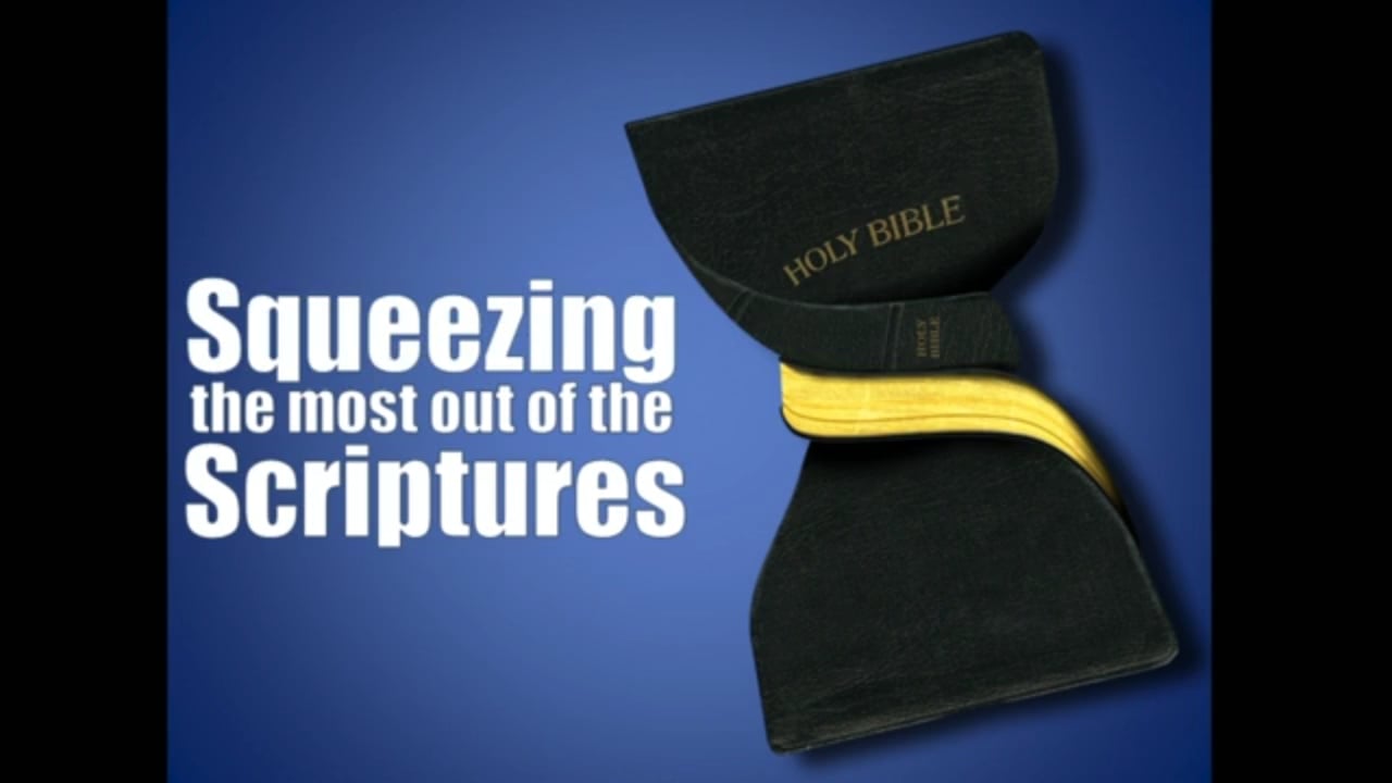 Squeezing The Most Out Of The Scriptures (Steve Higginbotham)