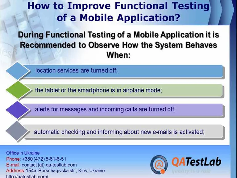 How to Improve Functional Testing of a Mobile Application? on Vimeo
